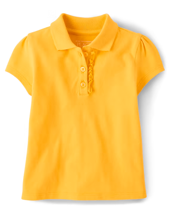 Toddler Girls Ruffle Polo