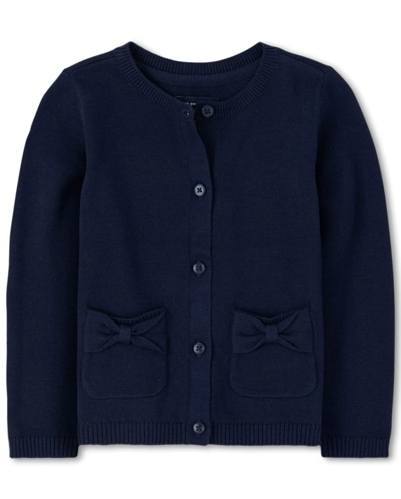 Toddler Girls Bow Cardigan