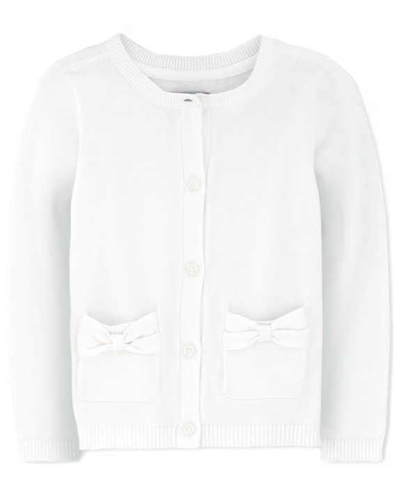 Toddler Girls Bow Cardigan