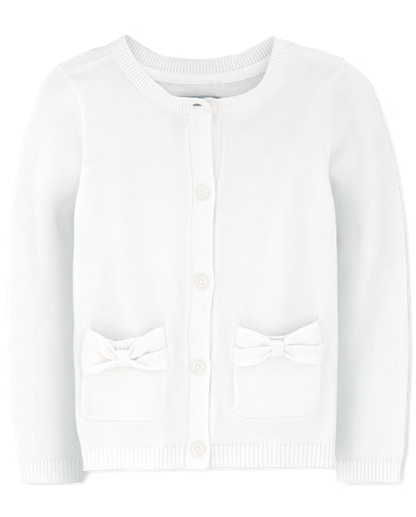 Toddler Girls Bow Cardigan
