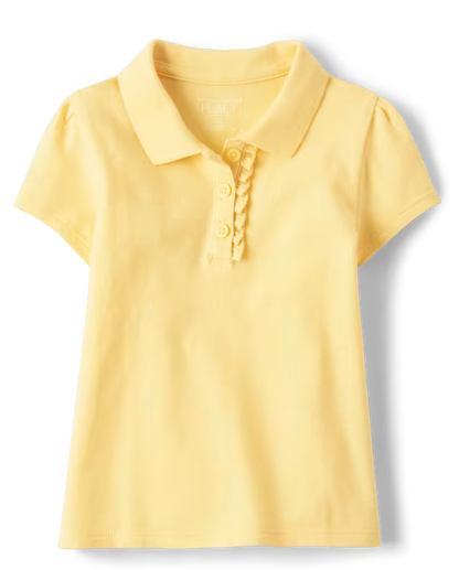 Toddler Girls Ruffle Polo