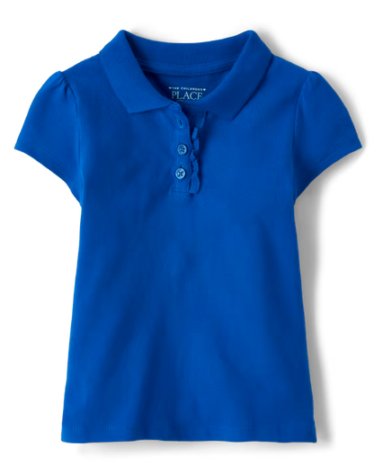 Toddler Girls Ruffle Polo