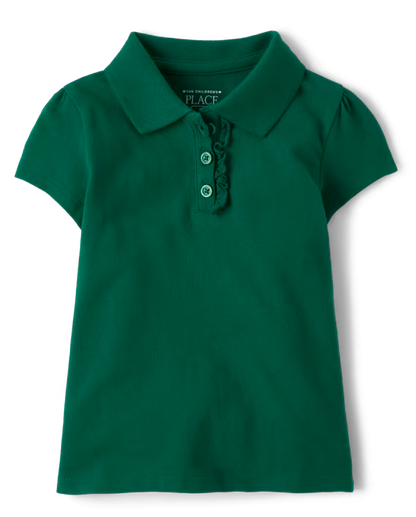 Toddler Girls Ruffle Polo