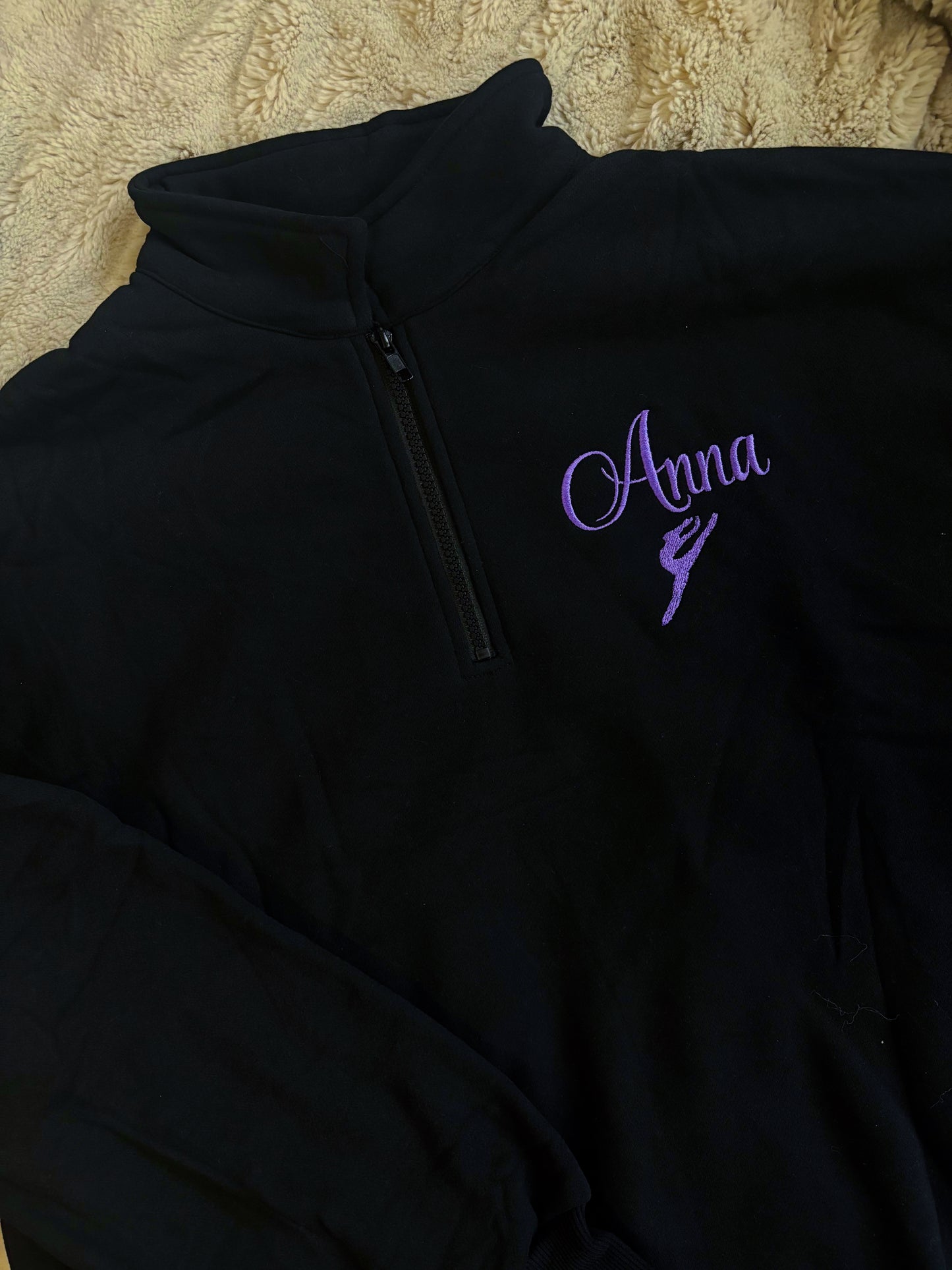 Dancer Quarter Zip Fleece Sweatshirt
