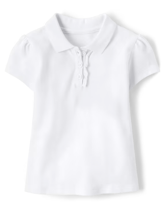 Toddler Girls Ruffle Polo