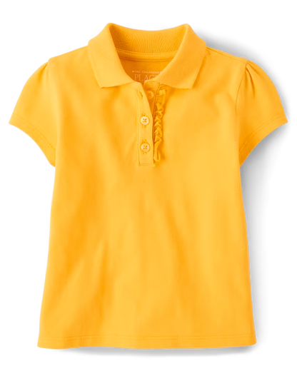 Toddler Girls Ruffle Polo
